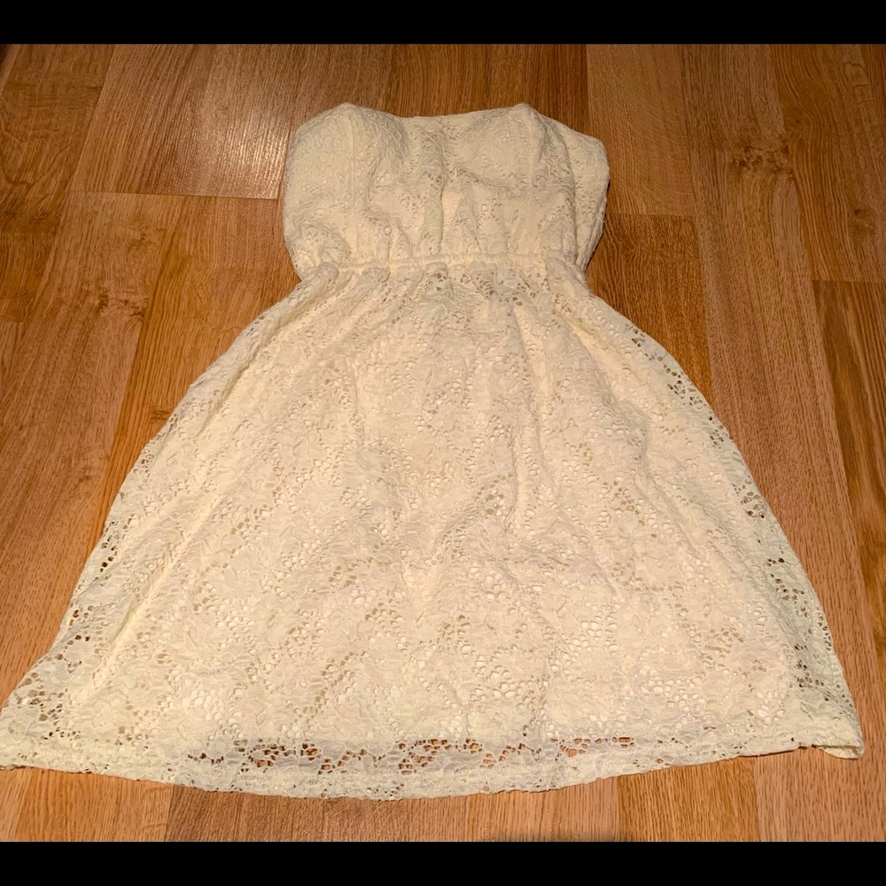 Ardene off white strapless dress
